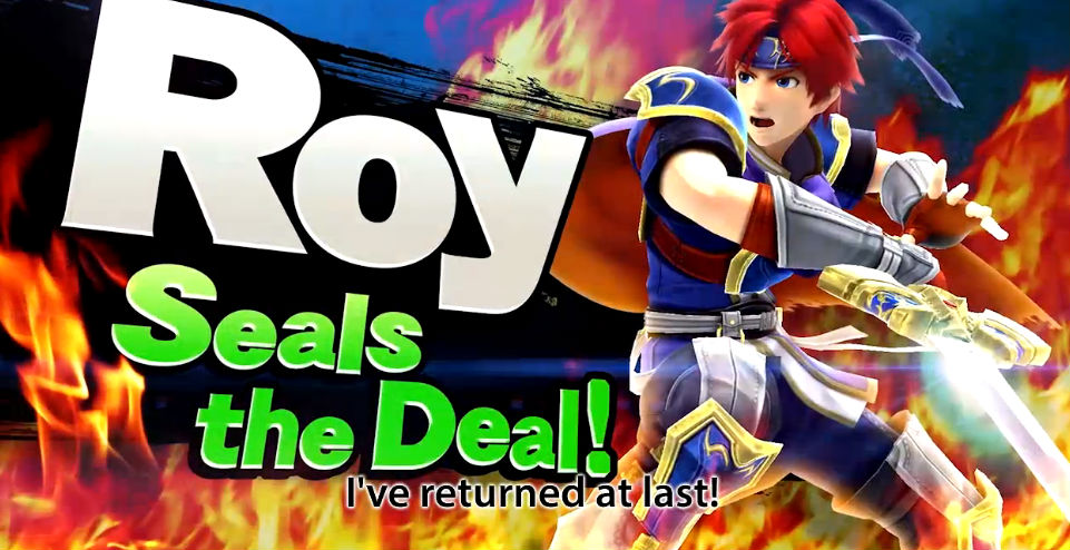 Roy's not quite our same boy in the new Super Smash Bros.