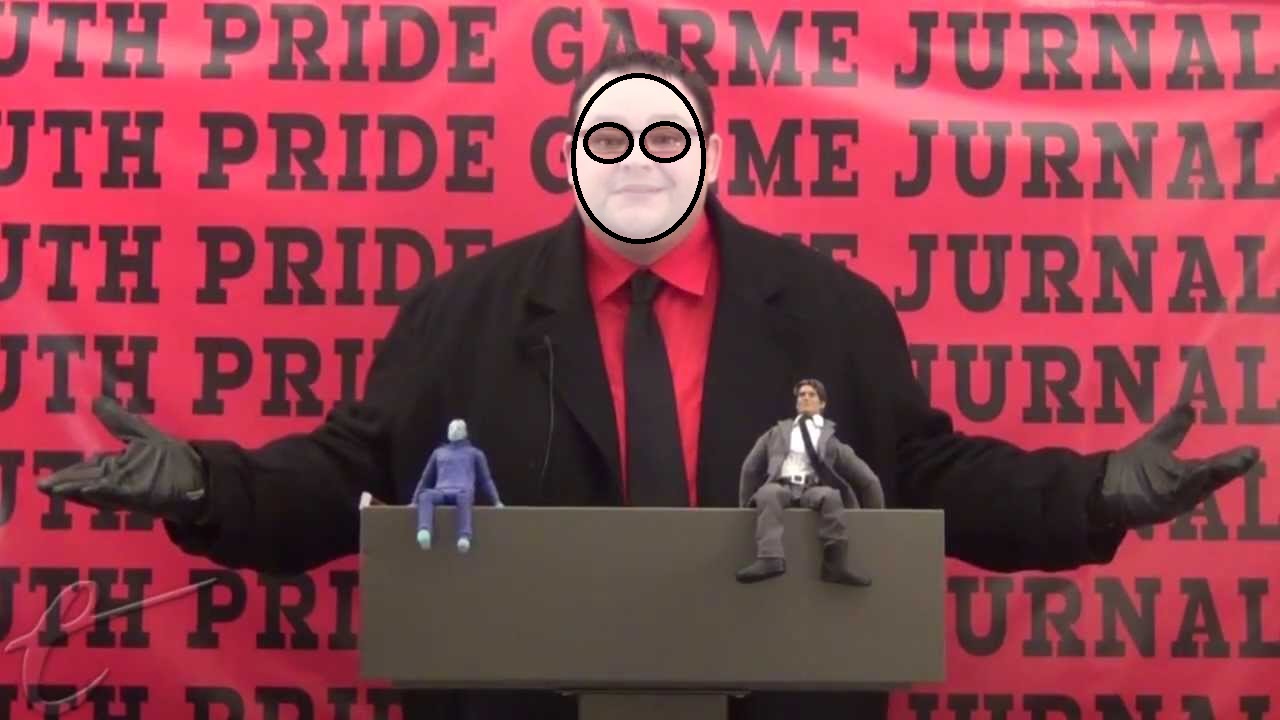 Jim Sterling doing voice work for Compulsion's We Happy Few