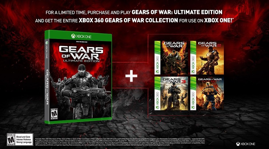Entire 'Gears of War Collection' unlocked on Xbox One by playing Ultimate Edition