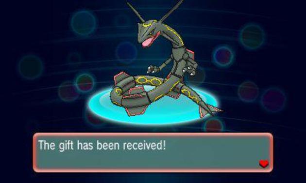 Grab your Shiny Rayquaza now in Pokemon Omega Ruby & Alpha Sapphire
