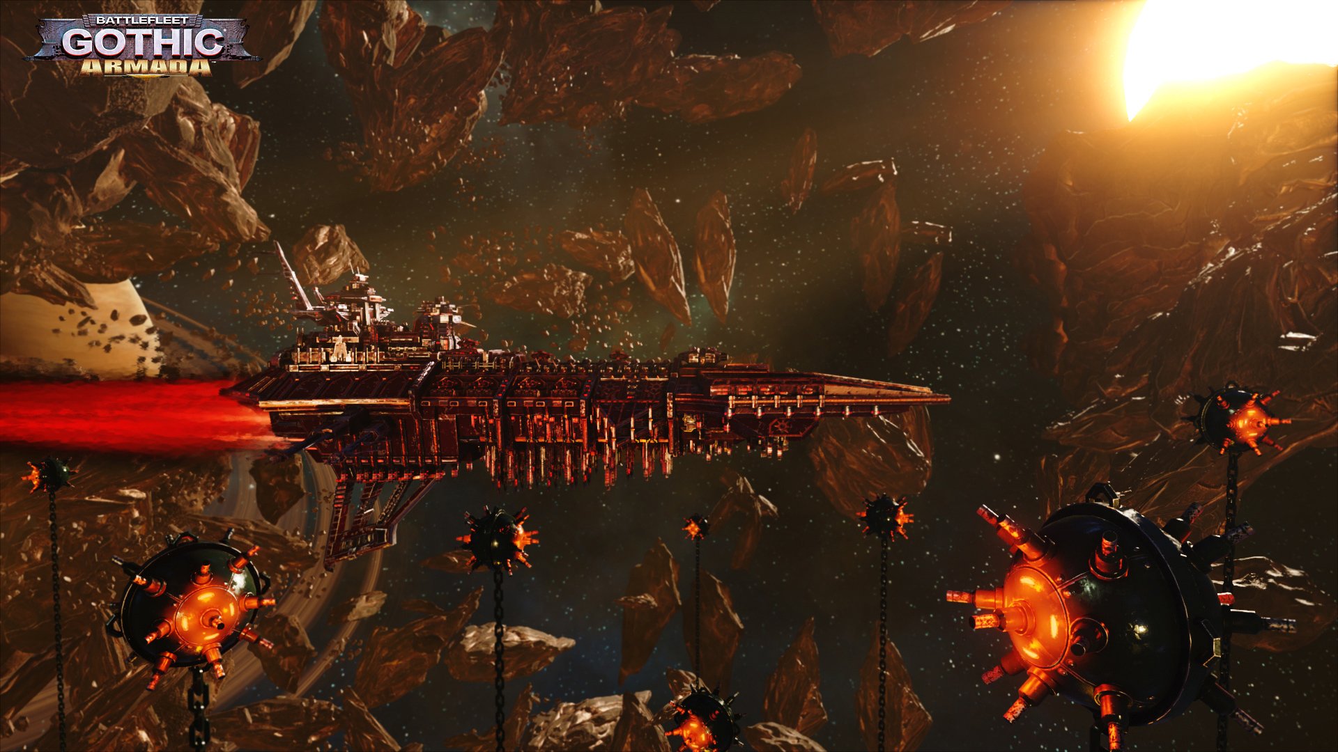 Finally, some Battlefleet Gothic gameplay