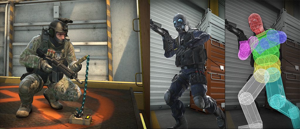 These are the new Counter-Strike: GO hitboxes