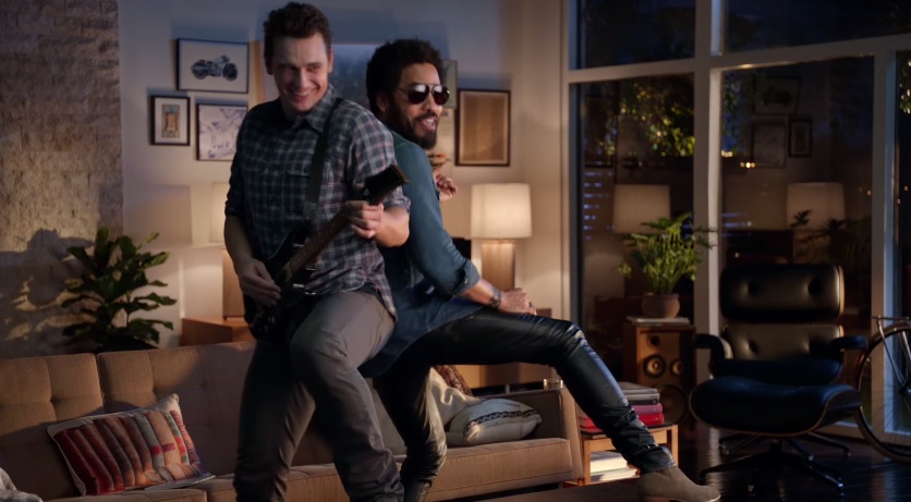 James Franco and Lenny Kravitz touch butts in Guitar Hero Live trailer