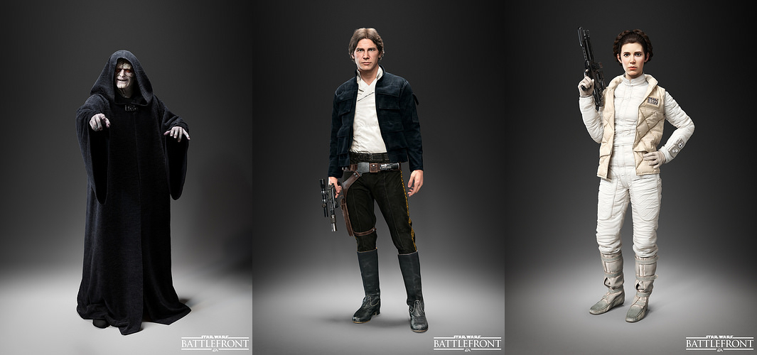 Star Wars Battlefront introduces playable Leia, Han, and Palpatine