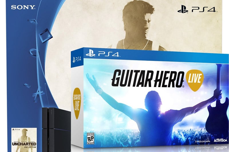 There's a $370 PS4 bundle with Uncharted, Guitar Hero Live
