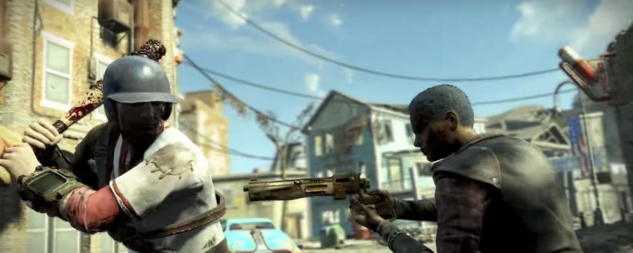 Just some folks getting decapitated with a baseball bat in Fallout 4