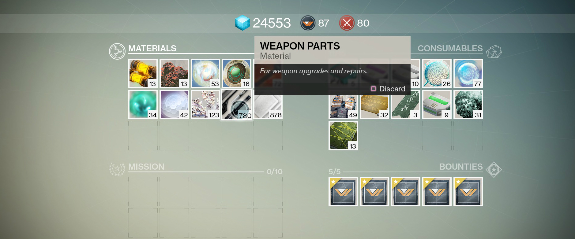 Bungie finally addresses Destiny's weapon parts problem