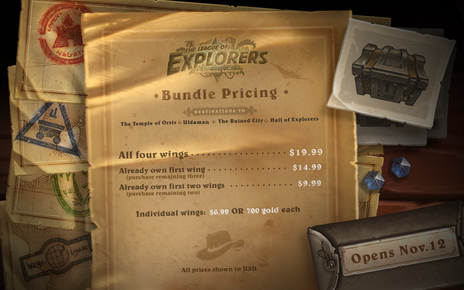 'League of Explorers' expansion unveiled for Hearthstone, launches next week!