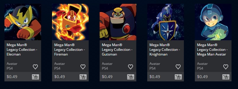 Brand new Mega Man avatars hit the PSN