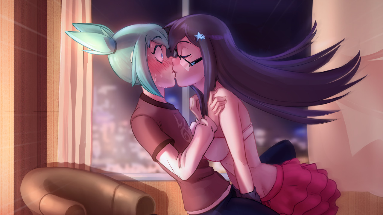 Highschool Romance is a visual novel where a boy attends an all-girl school