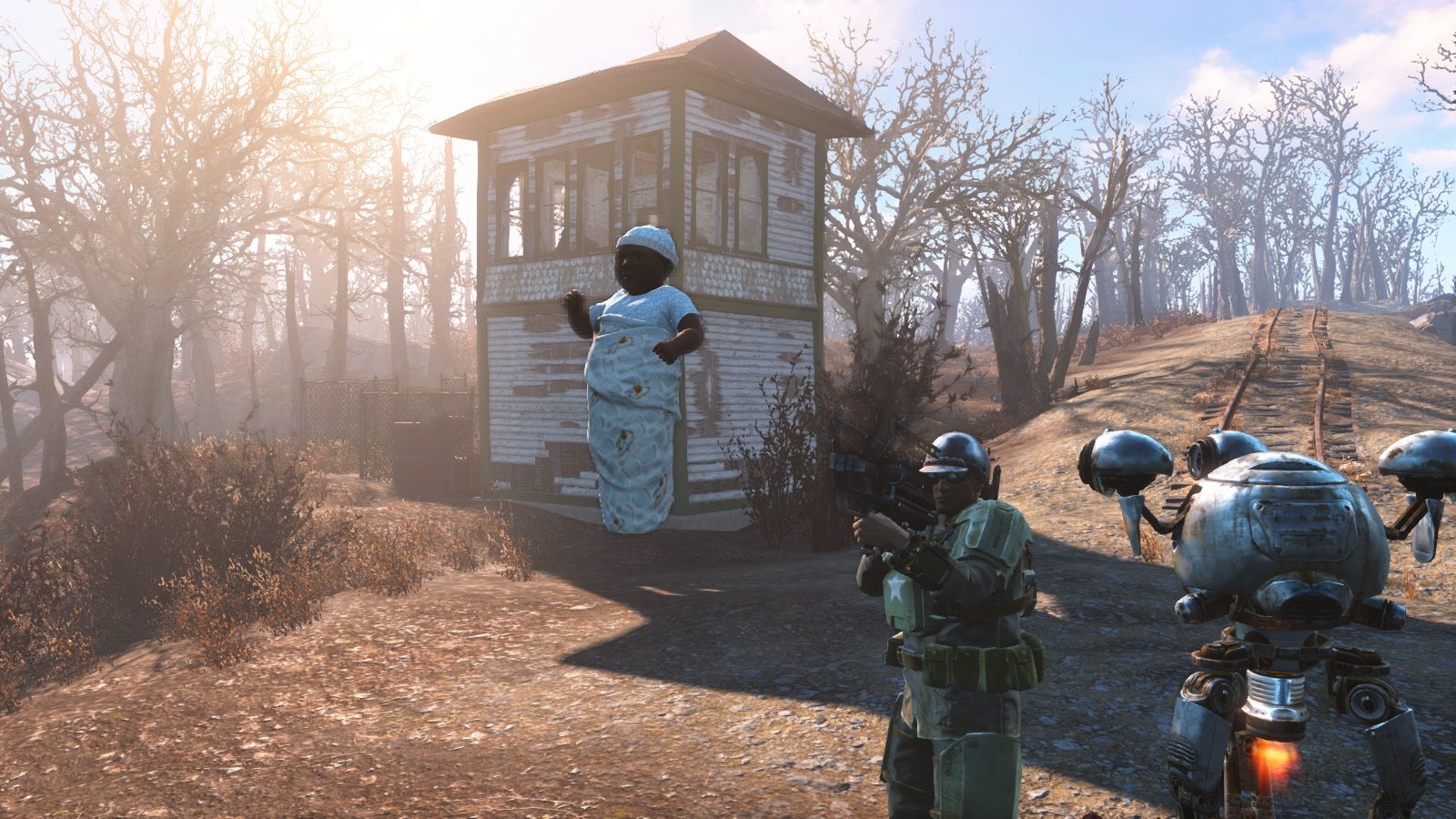 Turn your baby into a bomb in Fallout 4