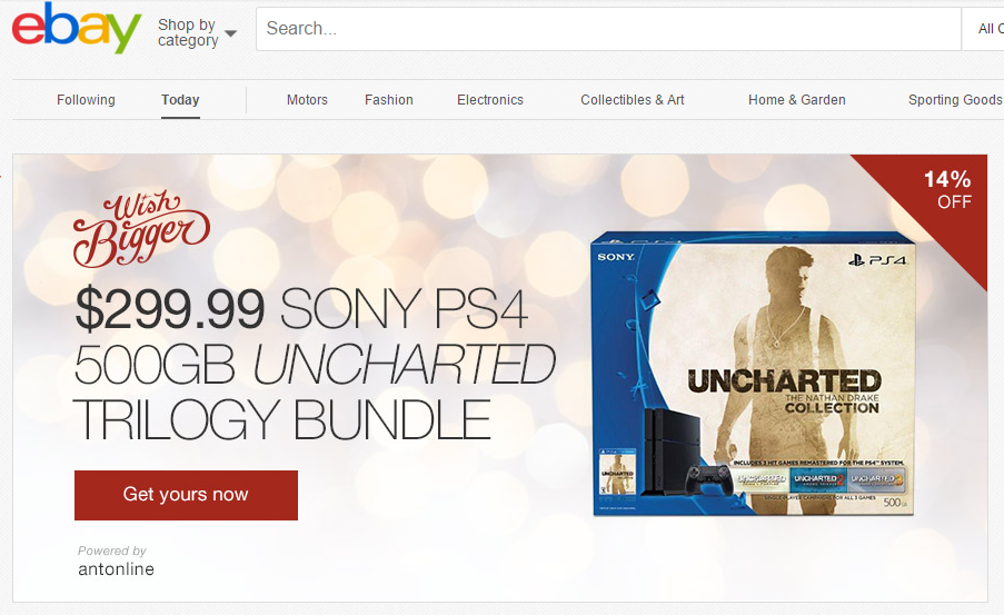 $299.99 PlayStation 4 Uncharted bundle shows up on eBay pre-Black Friday