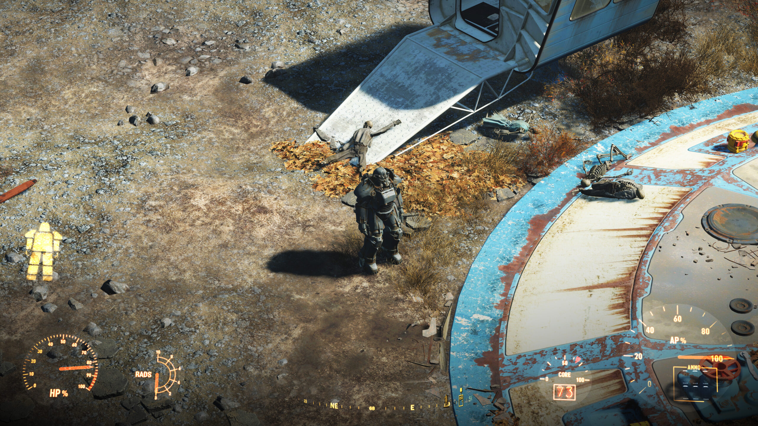 Fallout 4 looks right at home with an isometric camera