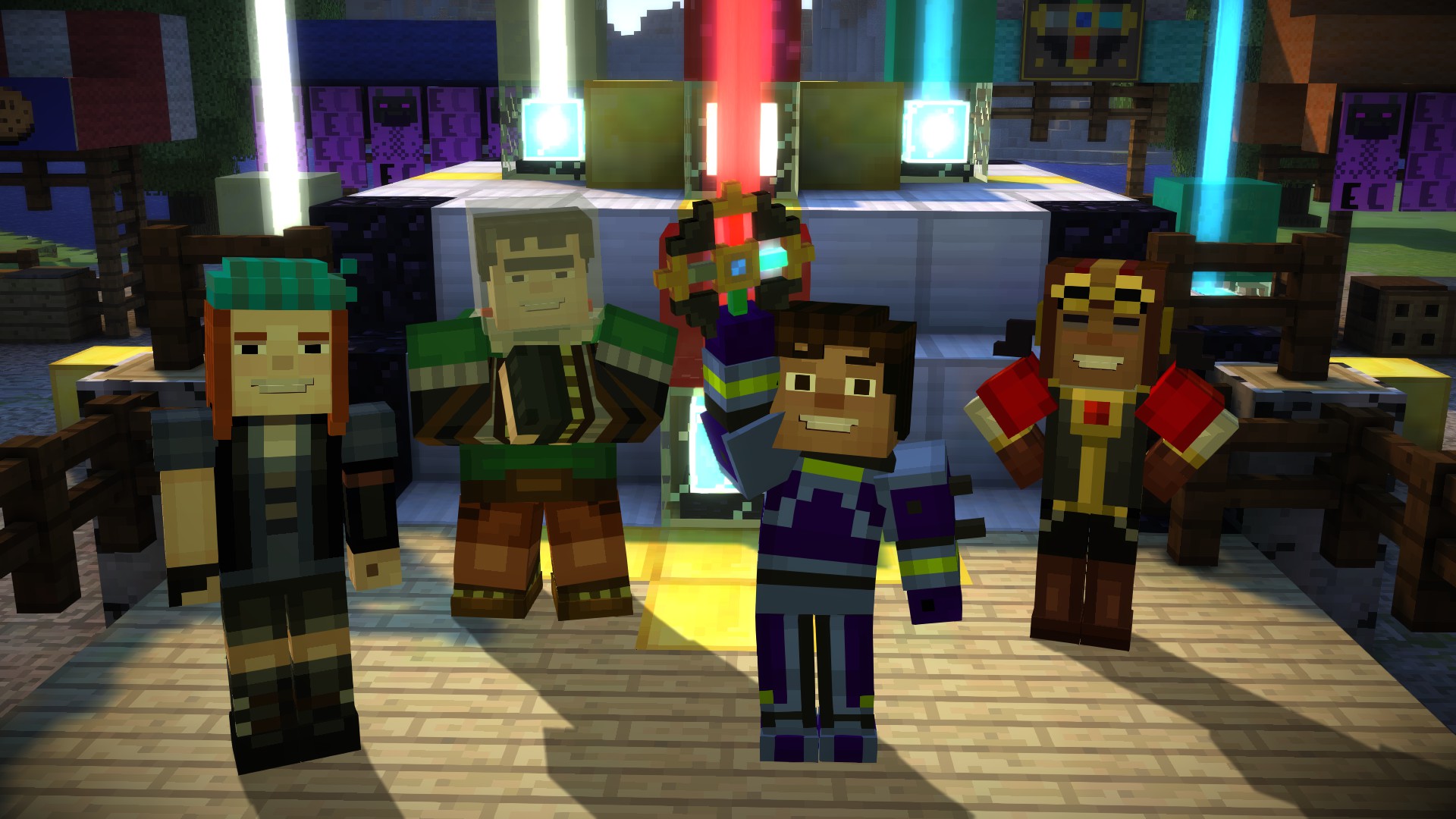 A cartload of Minecraft: Story Mode Episode 4 screenshots