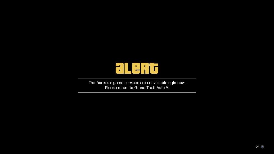 Grand Theft Auto Online servers still down on PlayStation 4