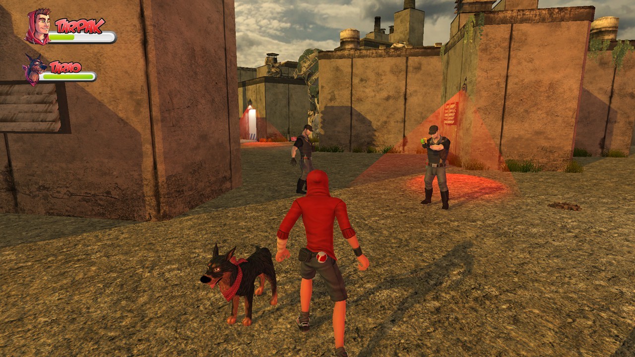 Parkour as a human and sniff out meatballs as a dog in Dogchild