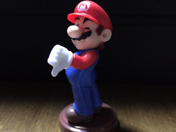 This Choco Egg Mario figure is sick of your shit