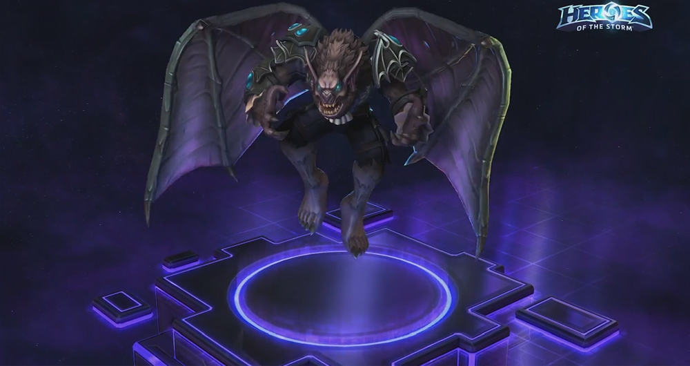 That's Arthas as a man-bat in Heroes of the Storm