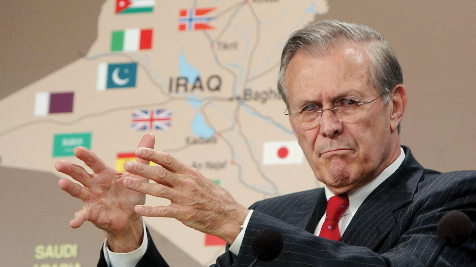 Donald Rumsfeld has released a mobile solitaire game ripe with microtransactions