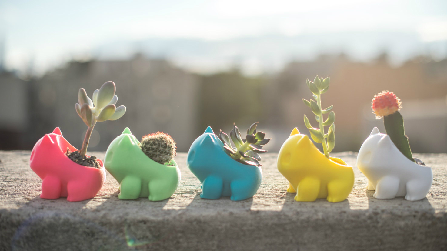 These Bulbasaur planters are pretty adorable
