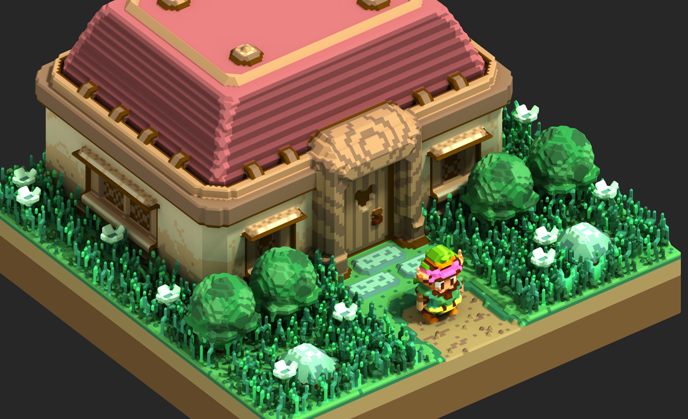 Zelda looks right at home with an isometric art style