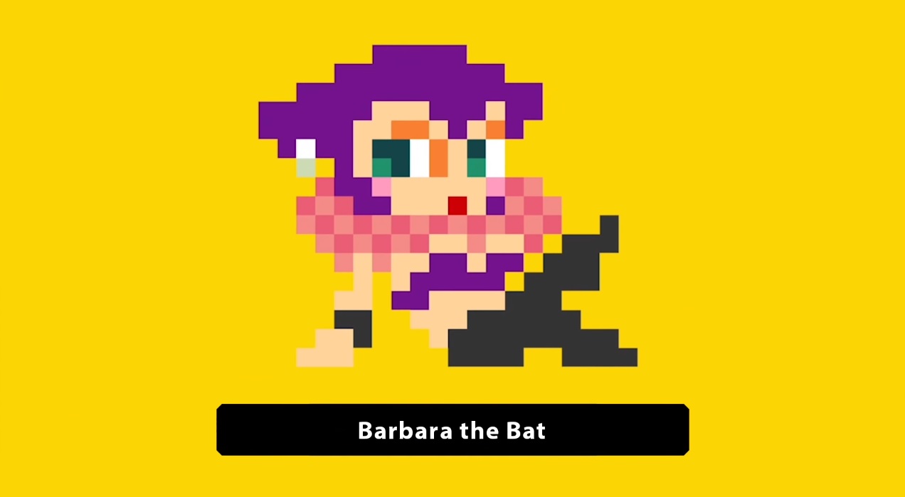 Super Mario Maker introduces Barbara the Bat