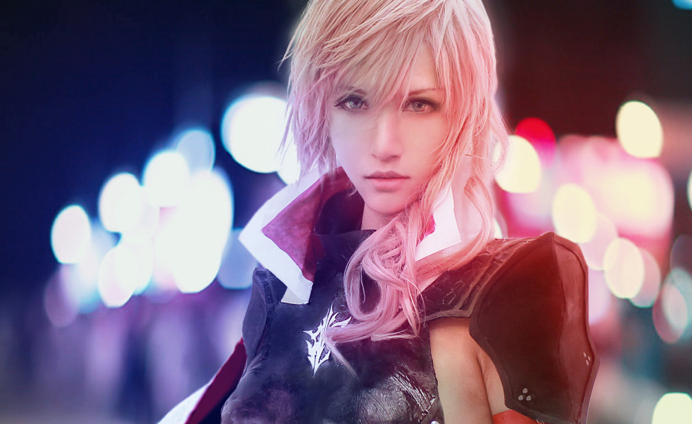 No, it's not in-game, this is Lightning cosplay