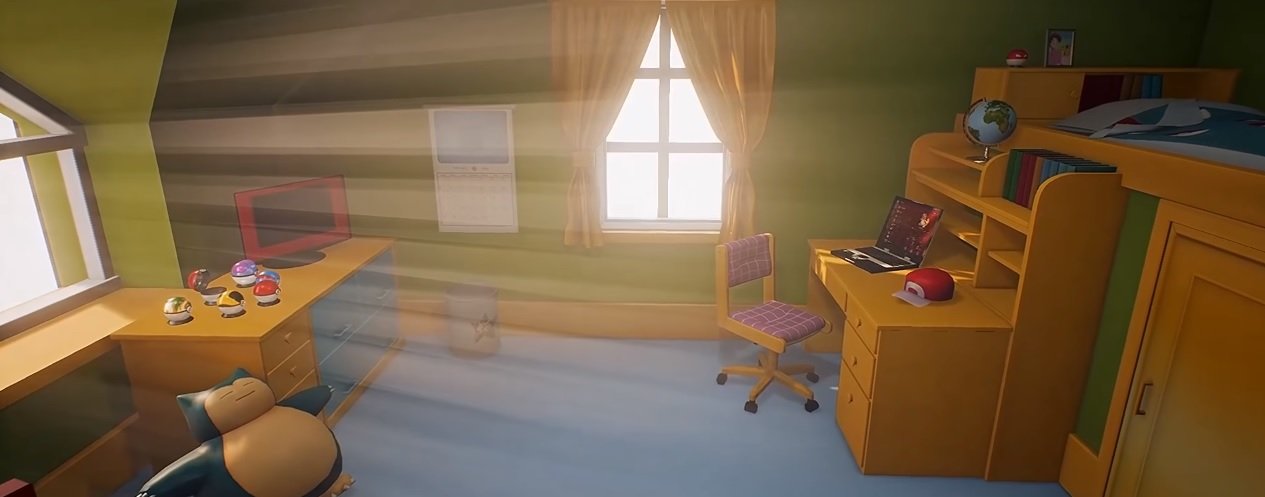 Ash's room in Unreal 4 is just as tacky as the real thing