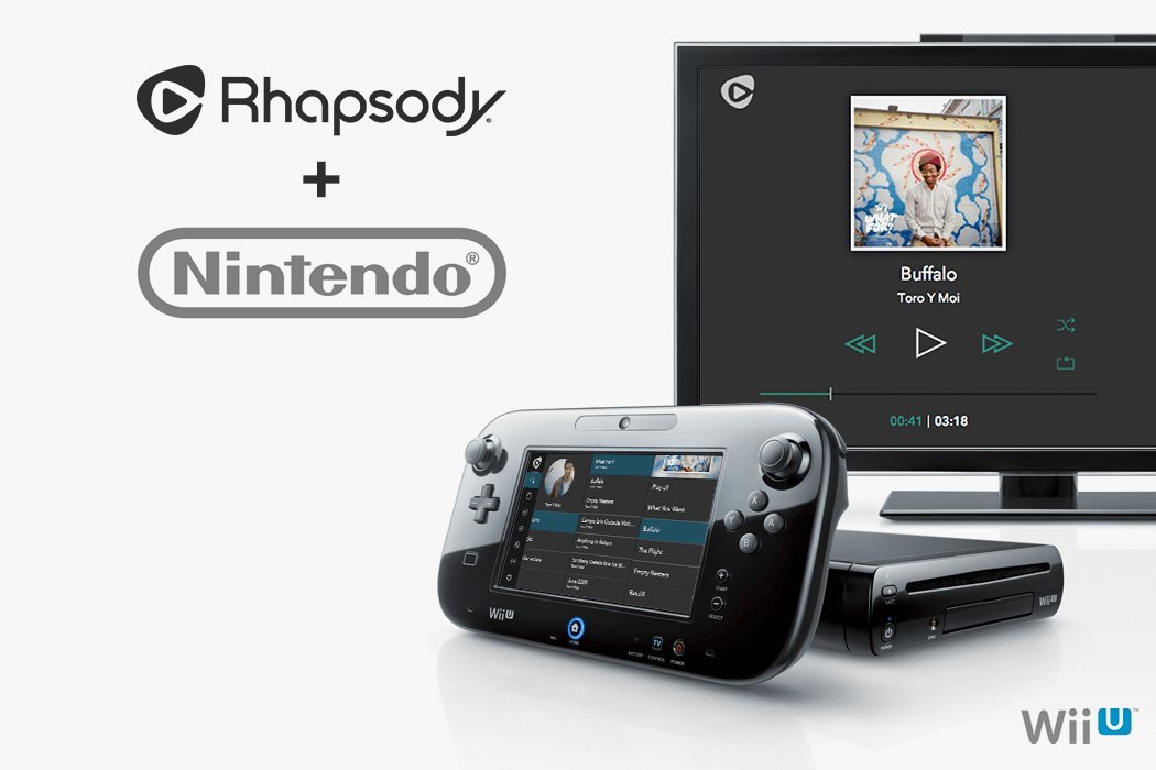 The Rhapsody music service is hitting Wii U this week