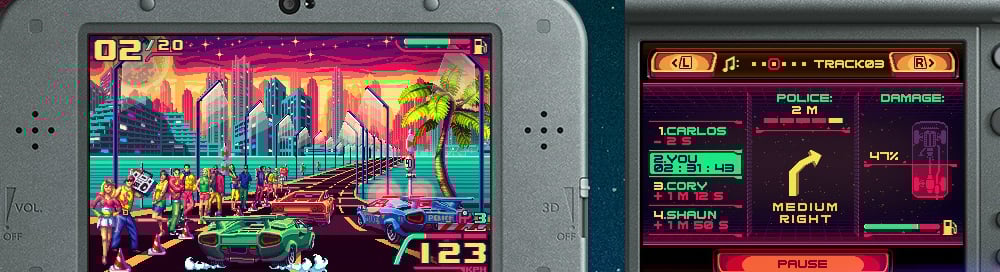 80's Overdrive for 3DS looks promising