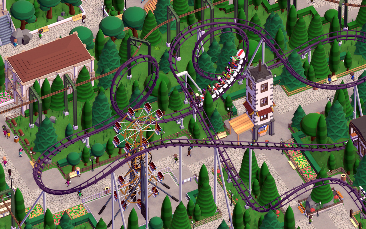 Parkitect nails that classic theme park sim vibe