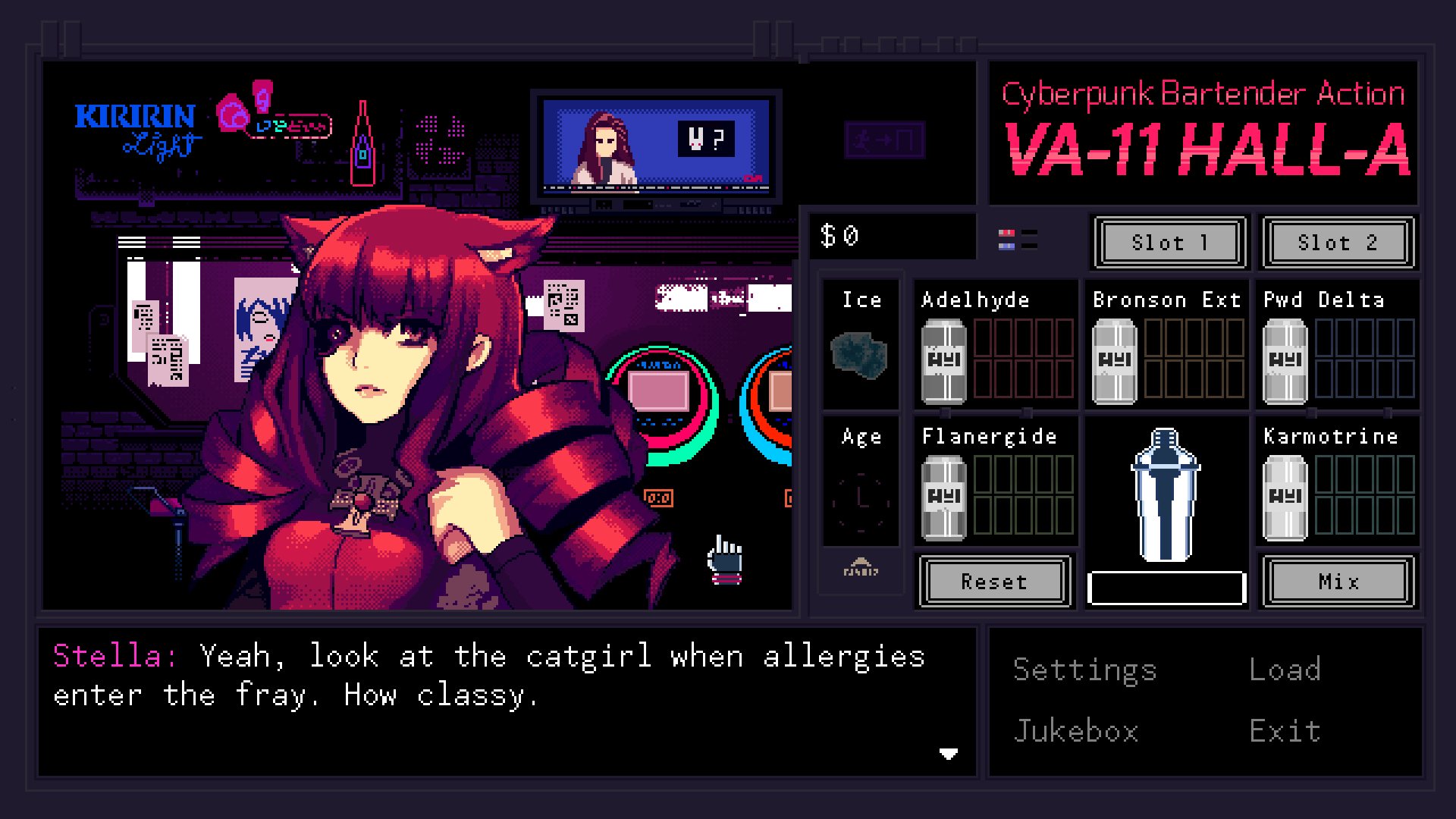 In VA-11 HALL-A, our troubles are all the same