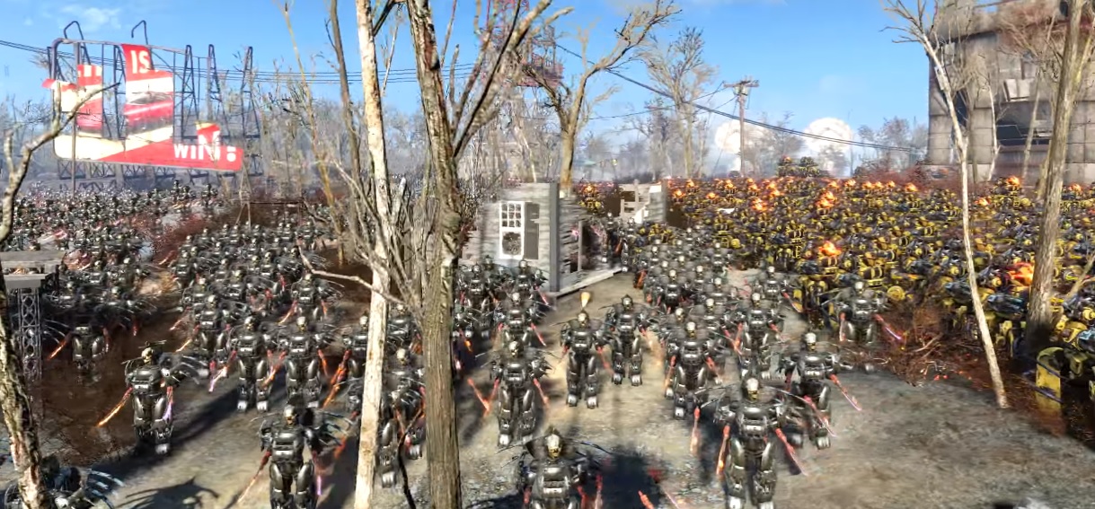 This Fallout 4 battle with 30,000 robots is worth watching