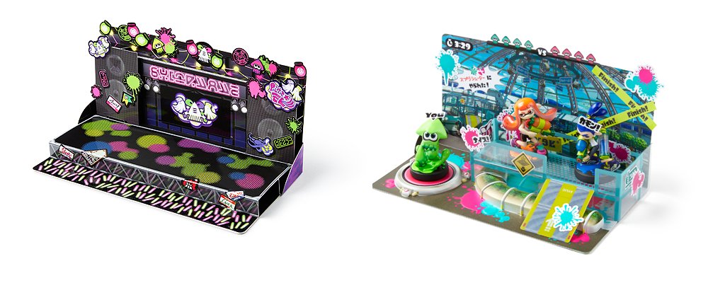 These two Splatoon amiibo dioramas look dope