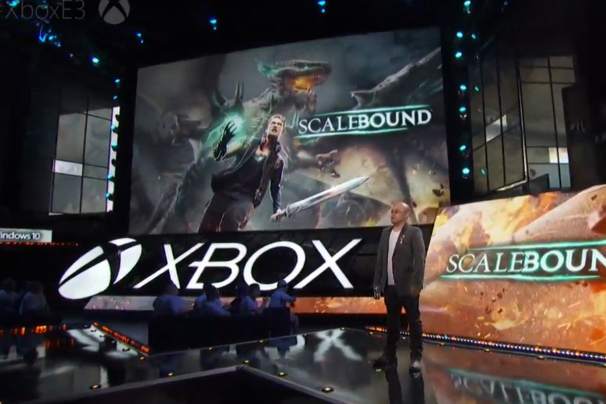 Now Microsoft has their own giant enemy crab (spider) with Scalebound