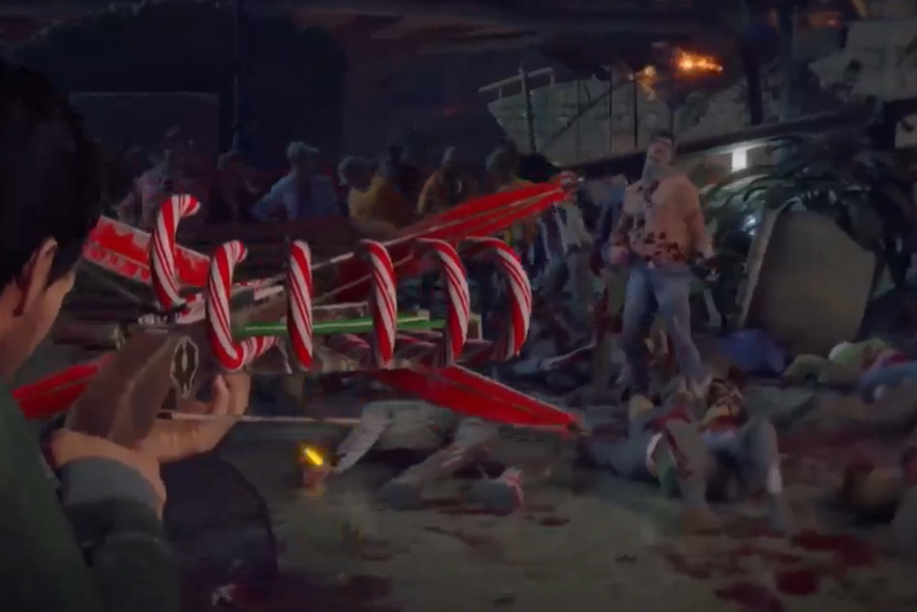 Frank West is back with a candy-cane crossbow for Dead Rising 4