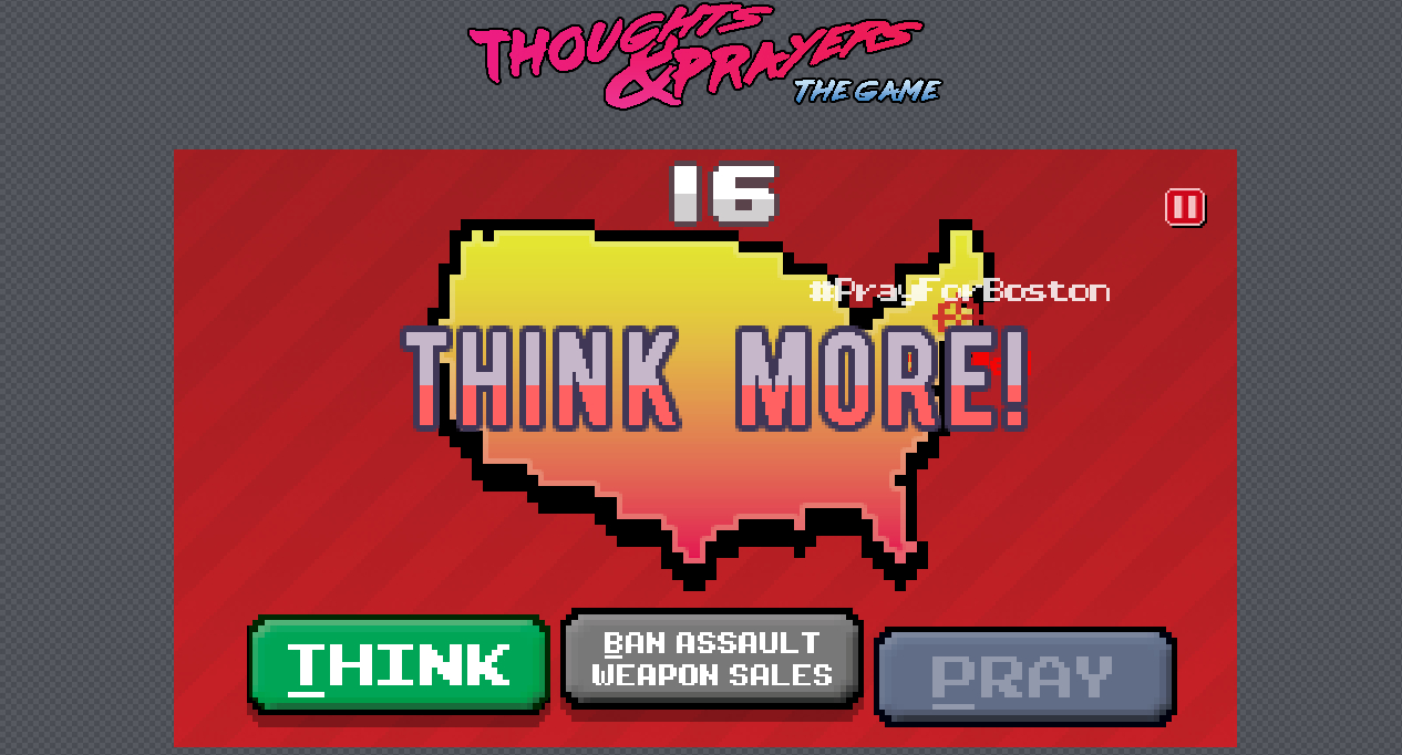 Fight against rampant gun death in Thoughts & Prayers: The Game