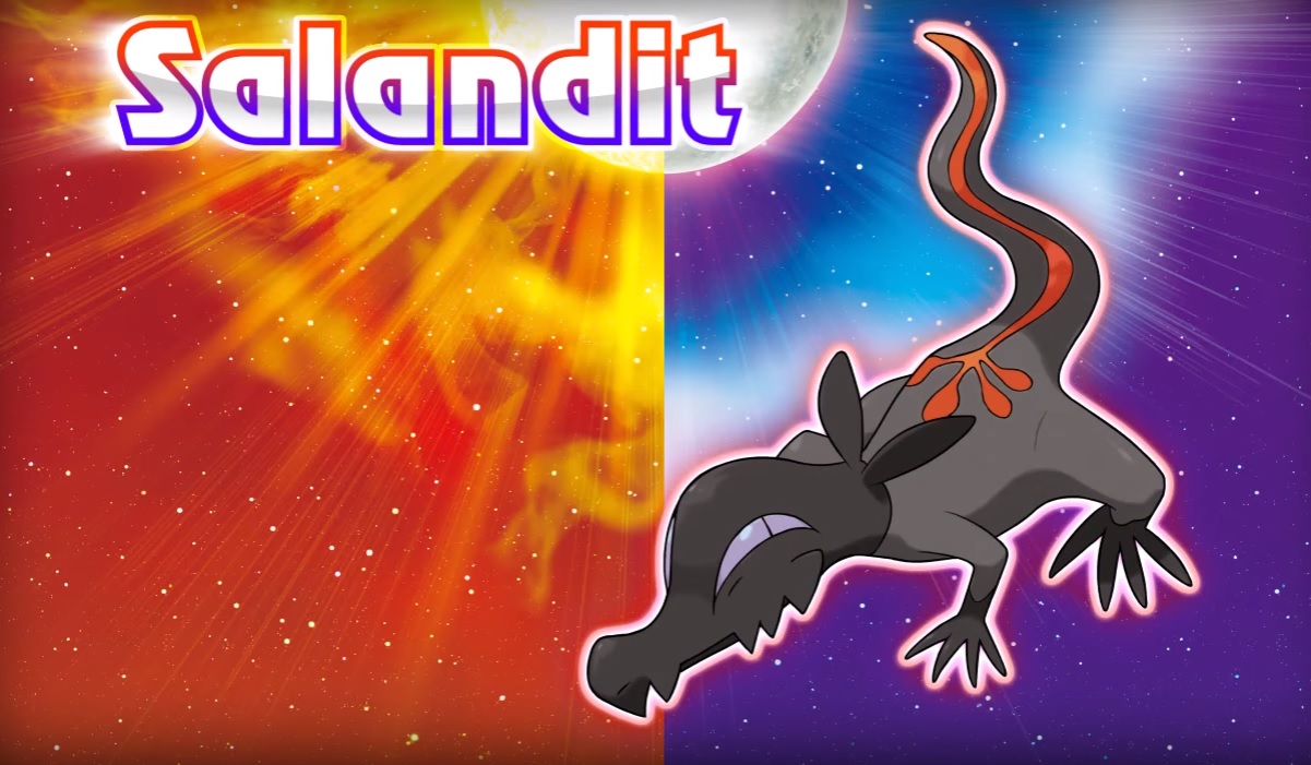 Salandit, debuting in Pokemon Sun and Moon, is pretty creepy