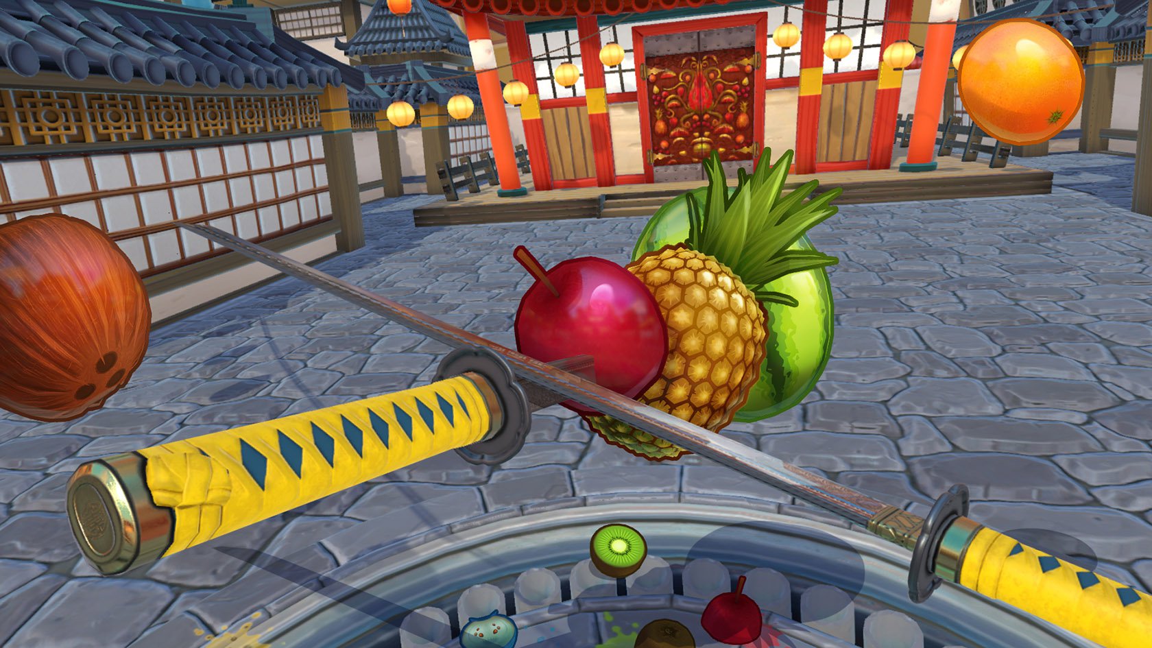 Wielding samurai swords in VR is easily the best way to play Fruit Ninja