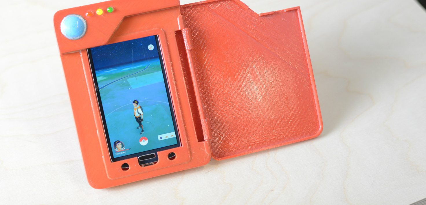 This custom Pokemon Go Pokedex battery pack is awesome