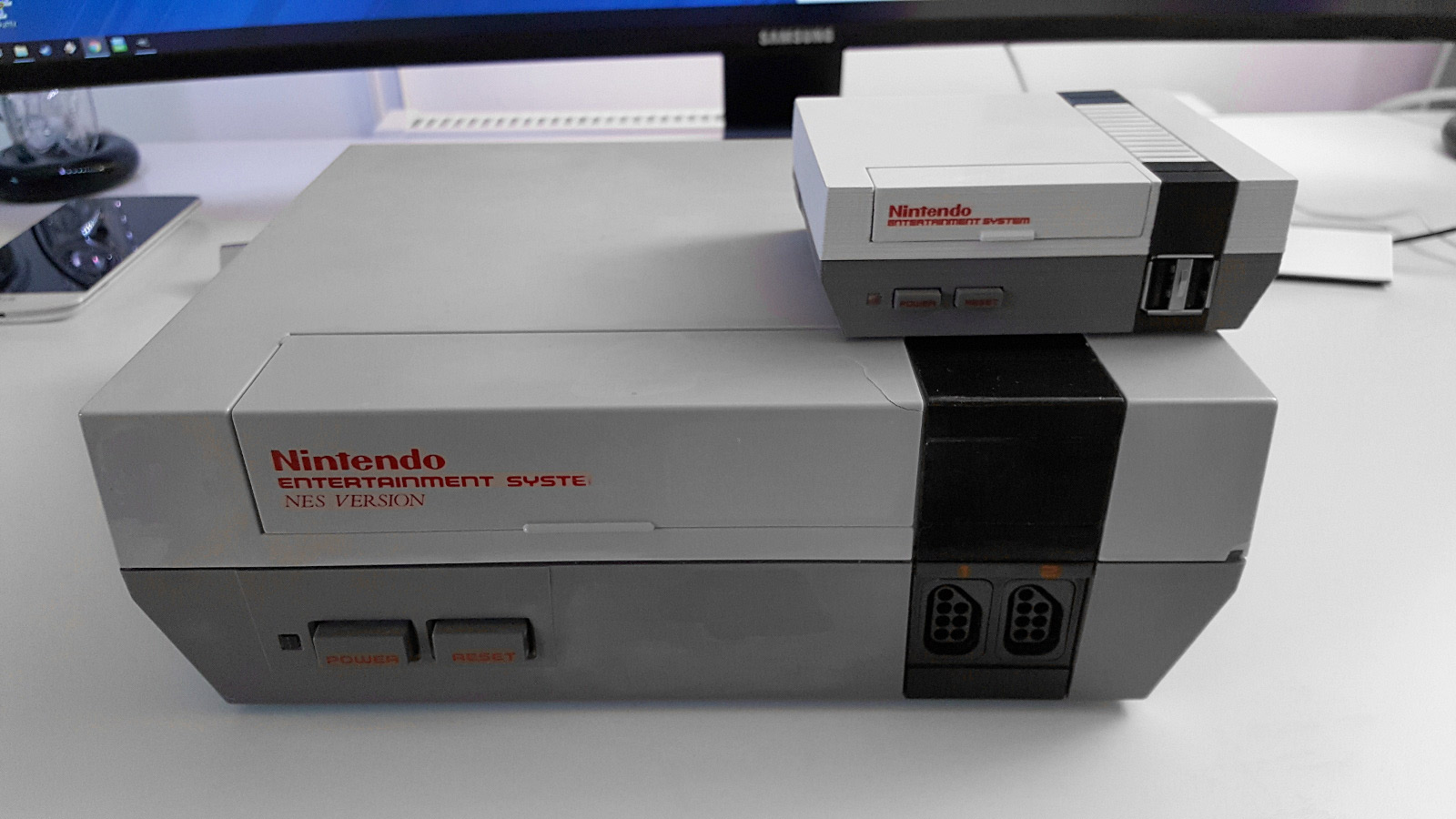 Someone made a custom mini NES that takes cartridges