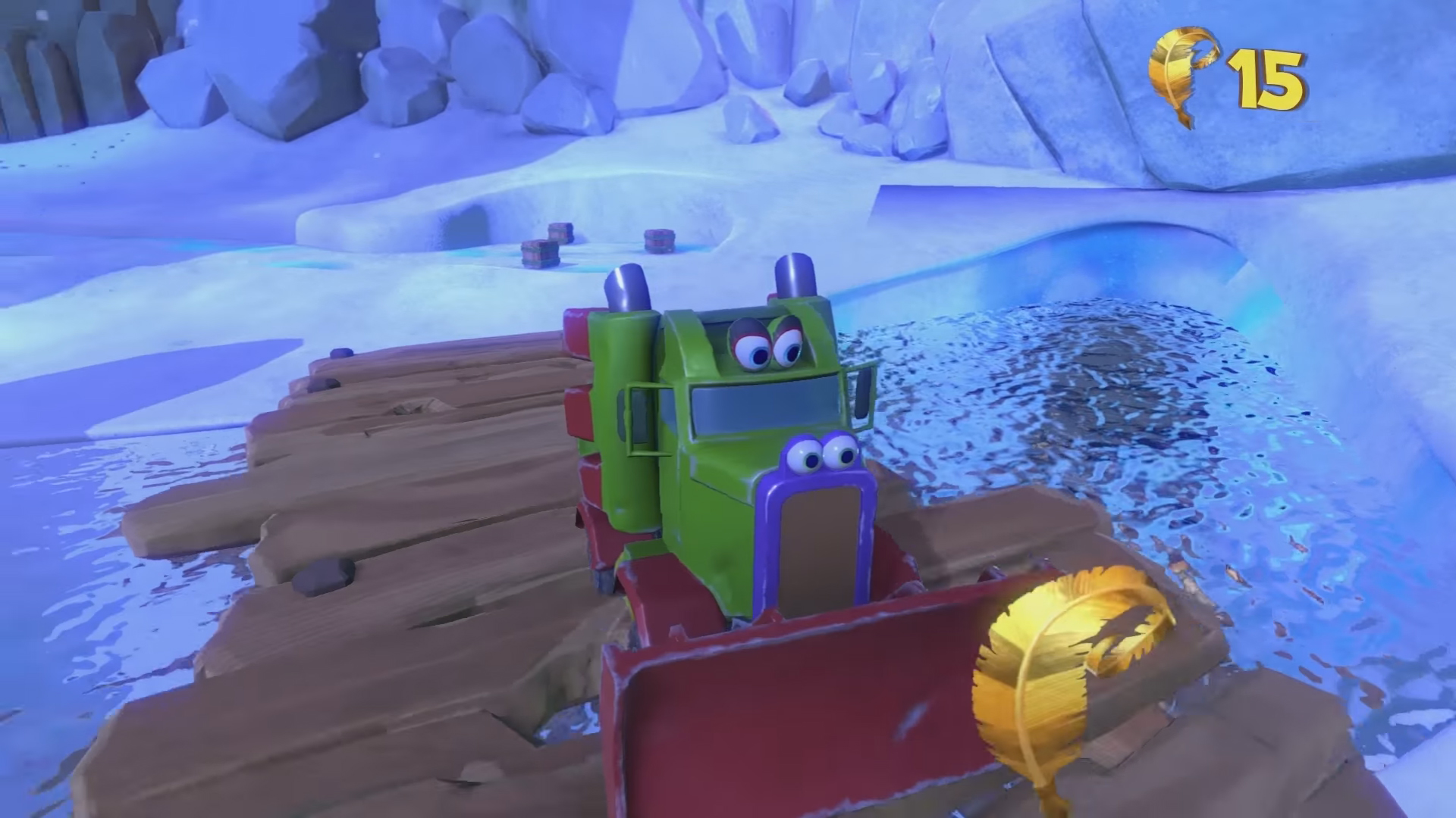 Yooka-Laylee becomes a chameleon-bat snow plow in this new gameplay trailer