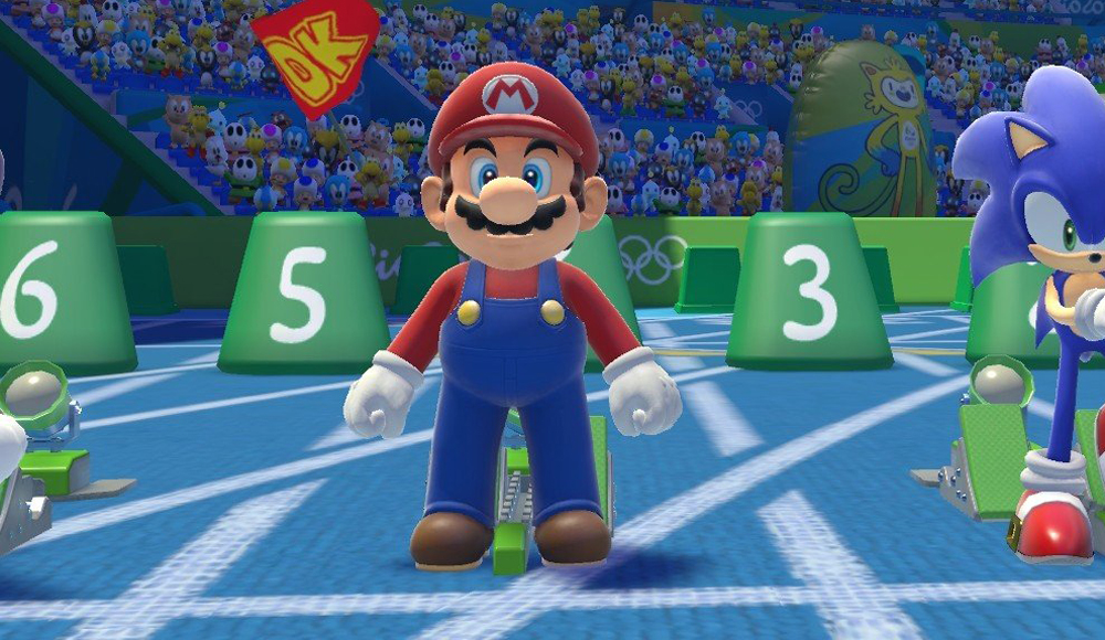 Mario made an appearance at the actual Olympic Games