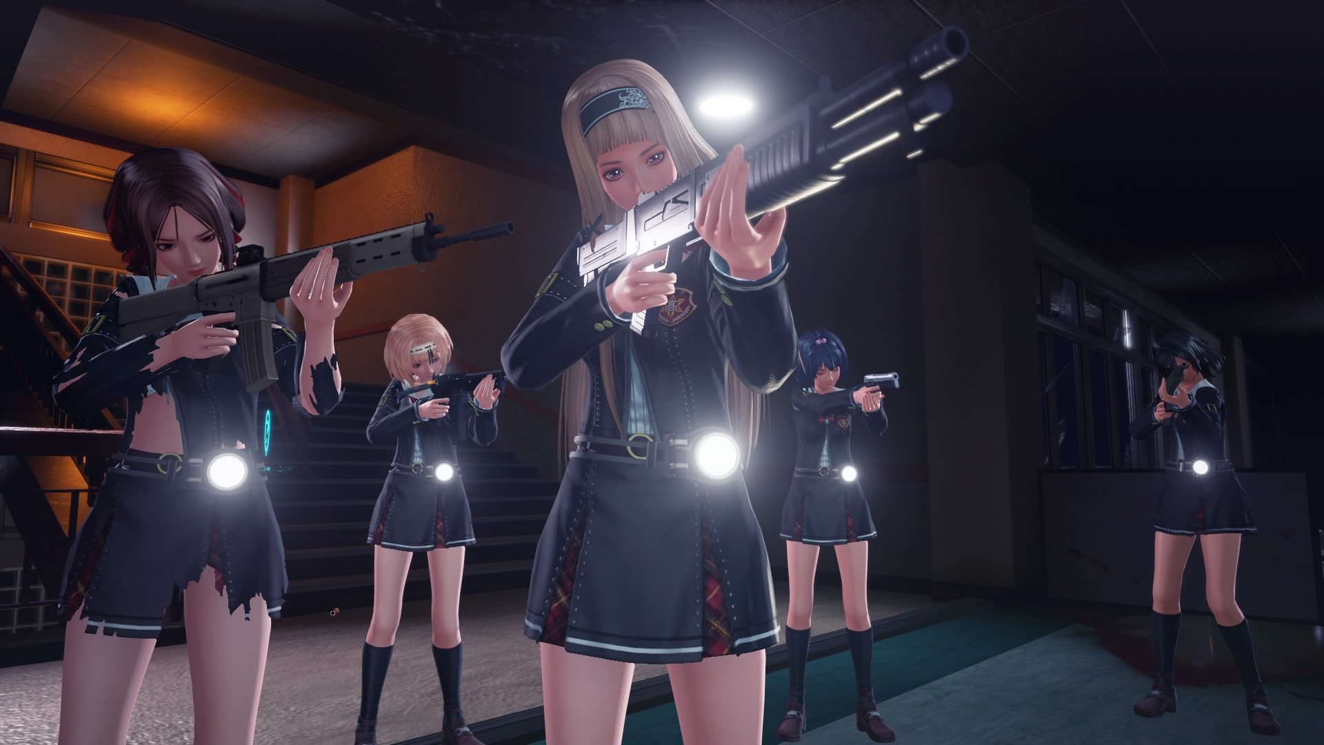School Girl Zombie Hunter has a dedicated 'remove clothes' button
