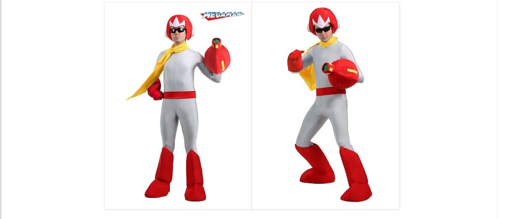 Look ridiculous with this Proto Man Halloween costume