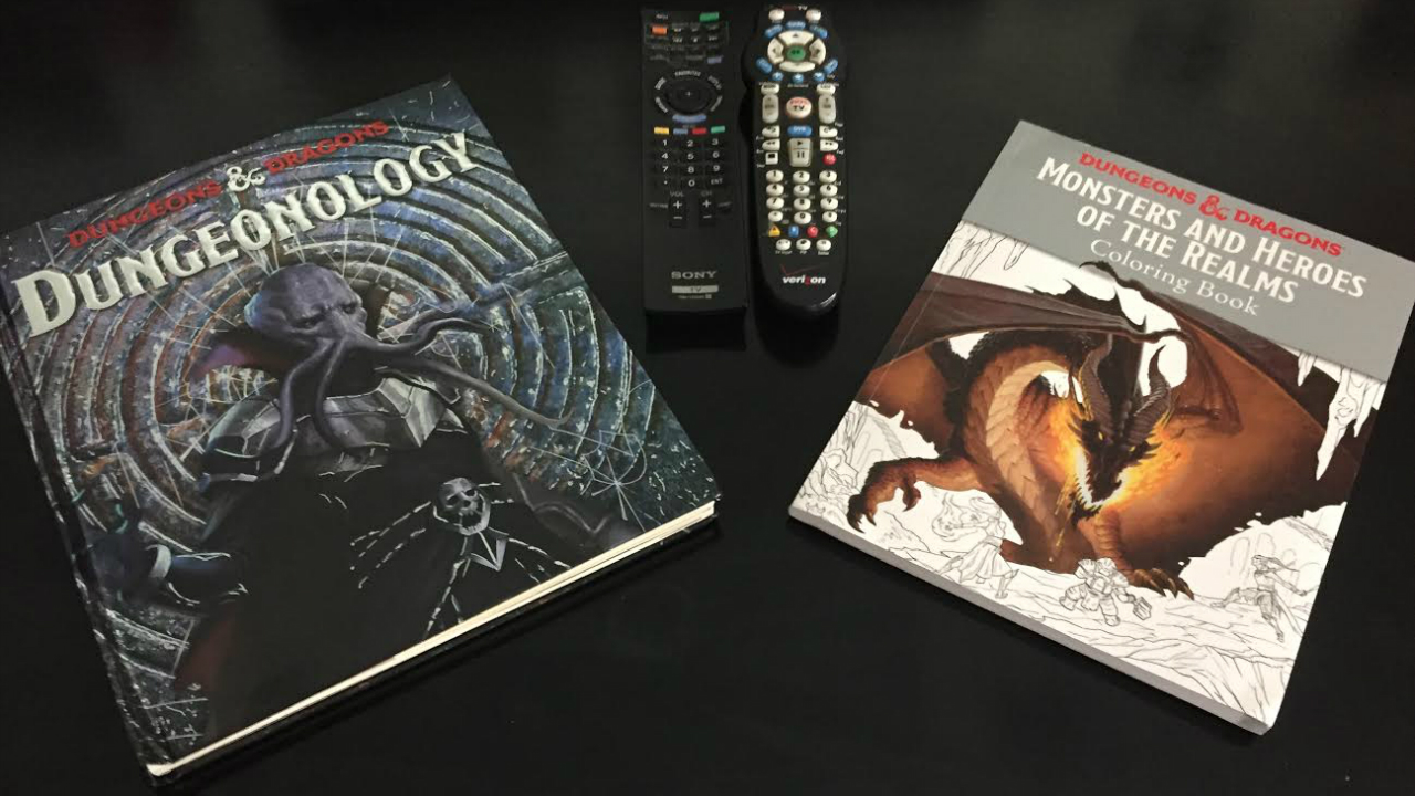 Dungeonology and this Dungeons & Dragons coloring book make for great coffee table accessories