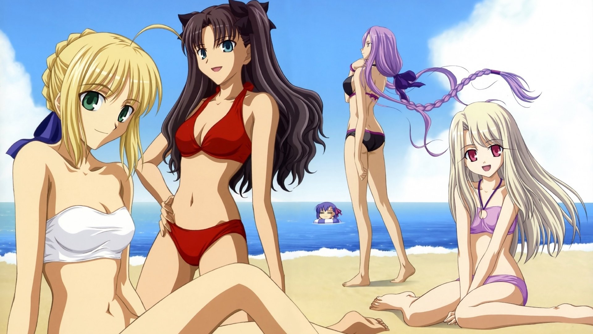 Why yes, there will be swimsuit DLC for Fate/Extella
