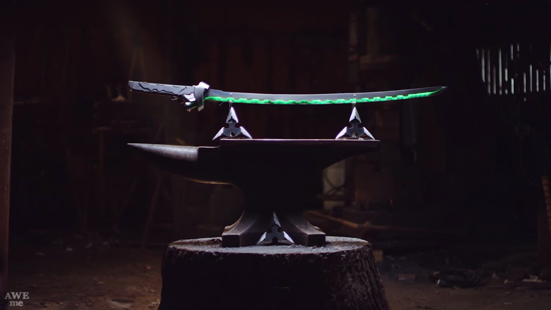 Genji's sword is fearsome in real life, too