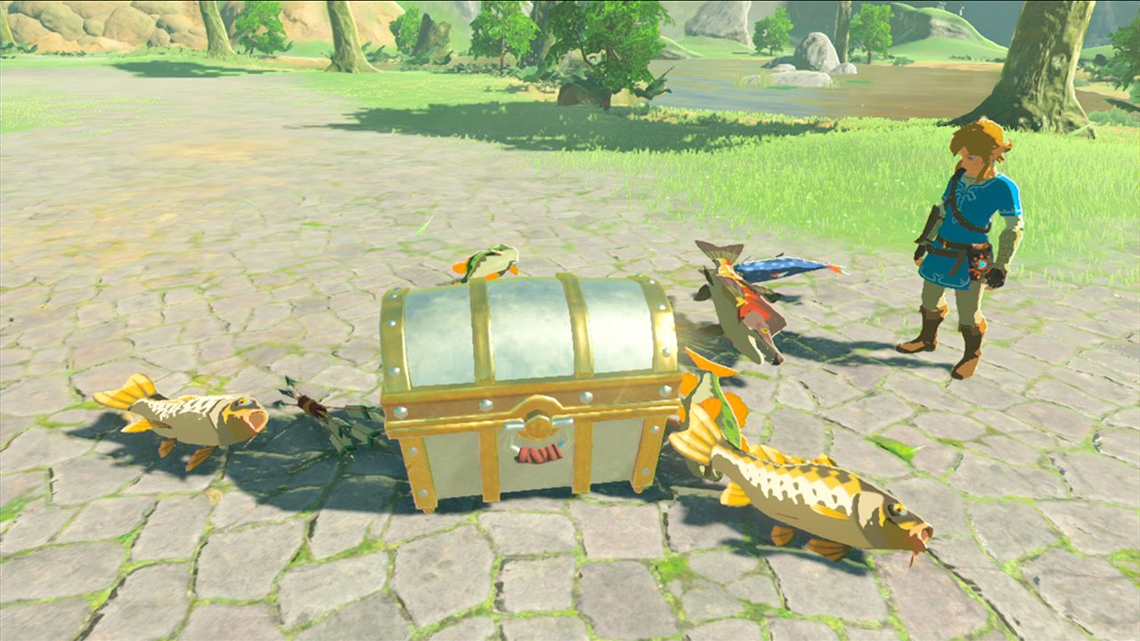 The new Zelda amiibo grant rupees, meat, fish, and plants in Breath of the Wild