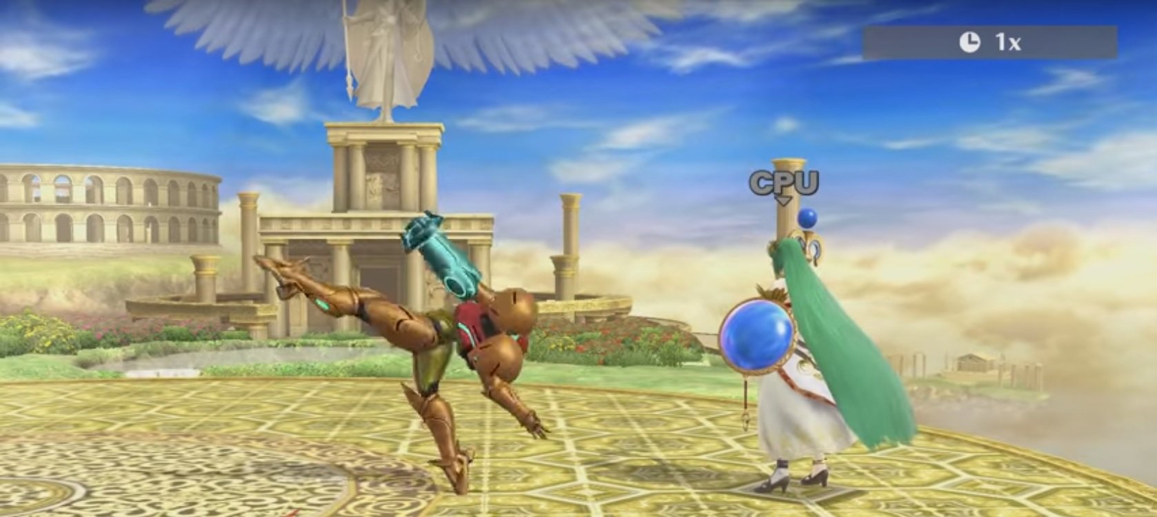 Palutena teaches Smash how to Pole Dance